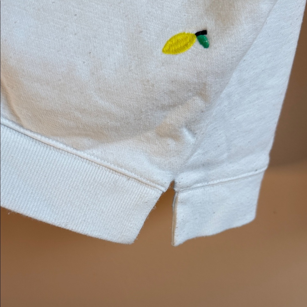 Talbots Kids White Shirt With Lemon Accents View 5